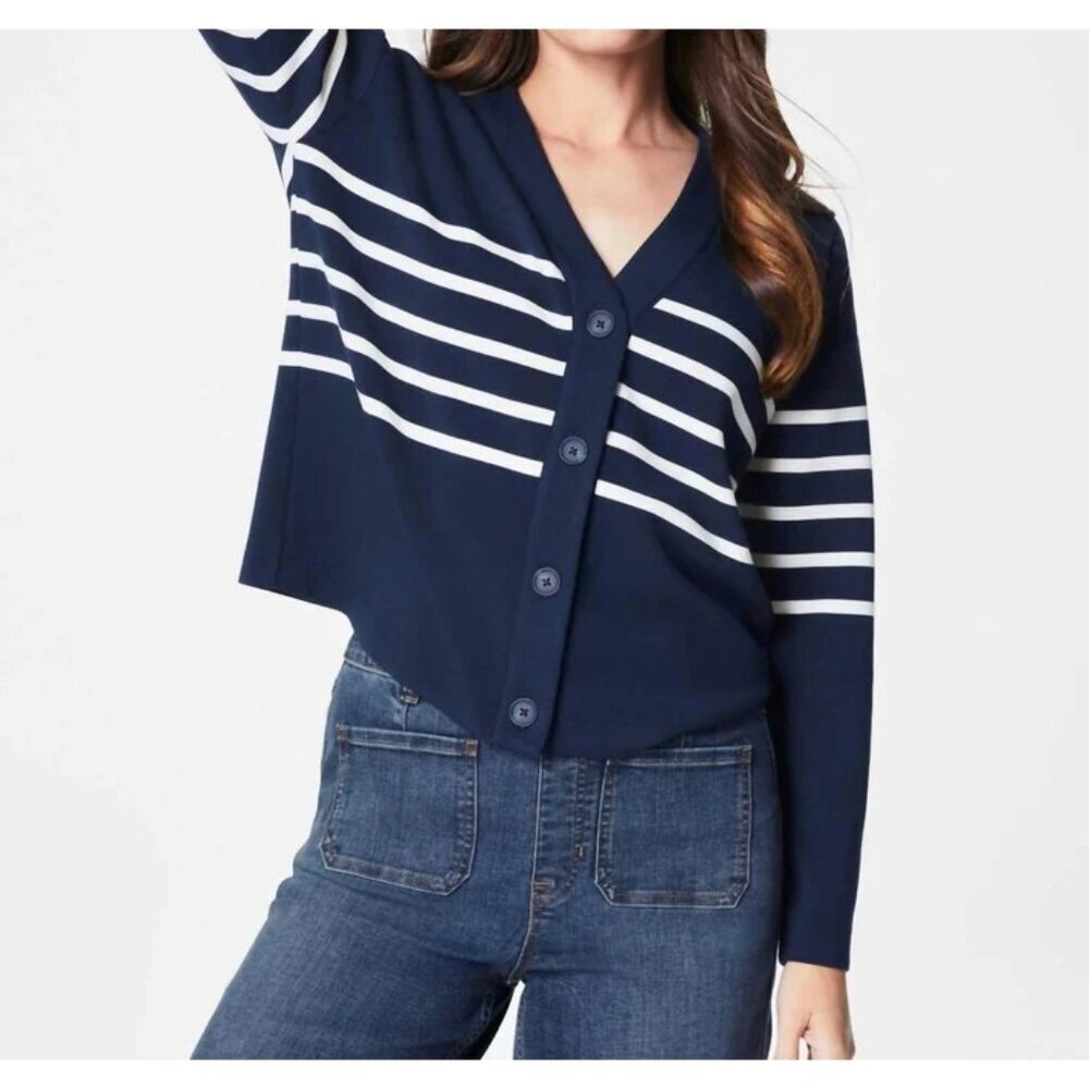 NWT Spanx Airessentials Striped Cardigan Small